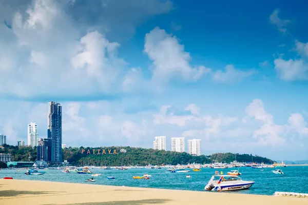 Pattaya cityscape and beach